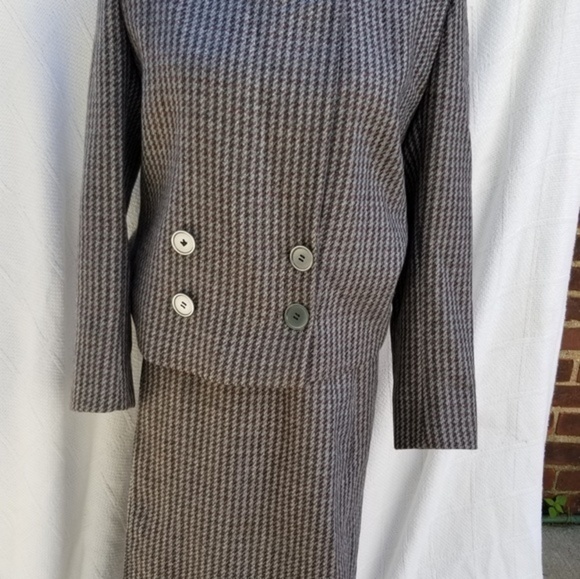 💼📂Vintage Searle houndstooth skirt set 8 - Picture 2 of 14